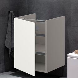 Шкаф под умывальник Ikea Enhet 1 дверца 40x42x60 (Серый/Белый)