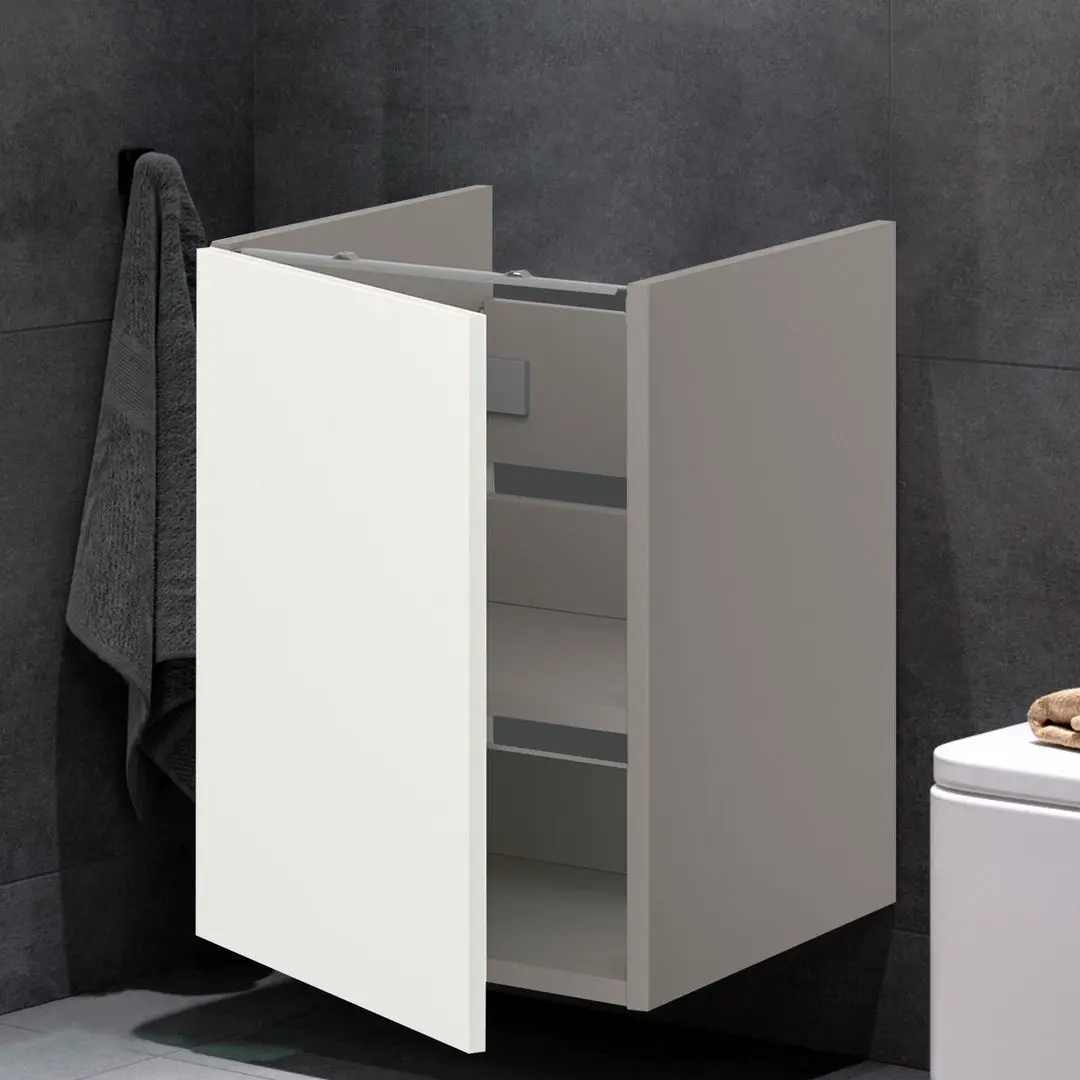 Шкаф под умывальник Ikea Enhet 1 дверца 40x42x60 (Серый/Белый)