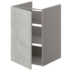 Шкаф под умывальник Ikea Enhet 1 дверца 40x42x60 (Серый/Под Бетон) Thumb