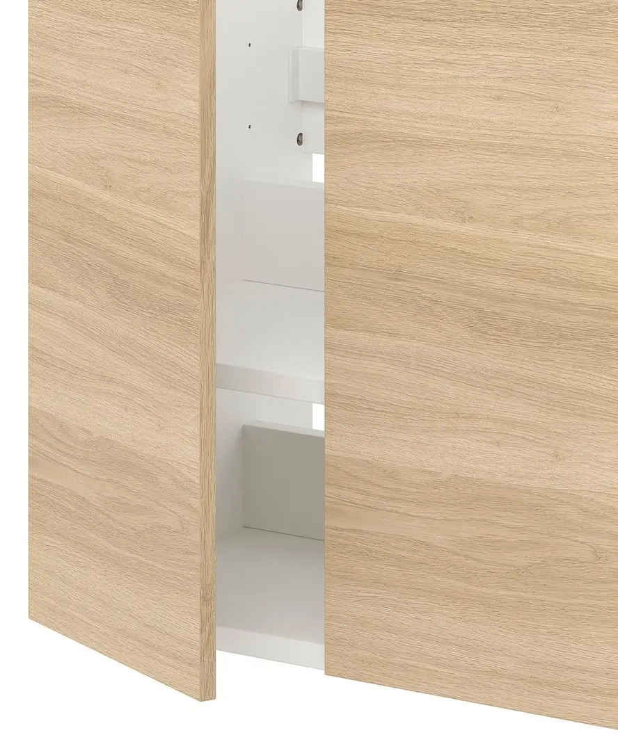 Шкаф под умывальник Ikea Enhet 2 двери 60x42x60 (Белый/Под Дуб) - 2