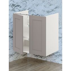 Шкаф под умывальник Ikea Enhet 2 двери 60x42x60 (Белый/Серый)