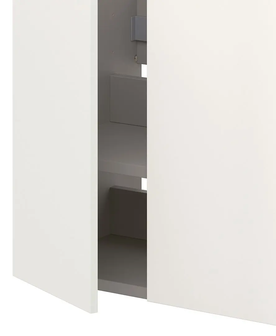 Шкаф под умывальник Ikea Enhet 2 двери 60x42x60 (Серый/Белый) - 3