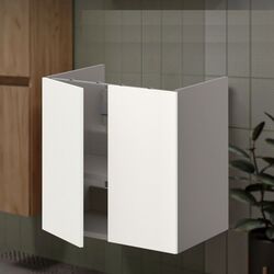 Шкаф под умывальник Ikea Enhet 2 двери 60x42x60 (Серый/Белый)