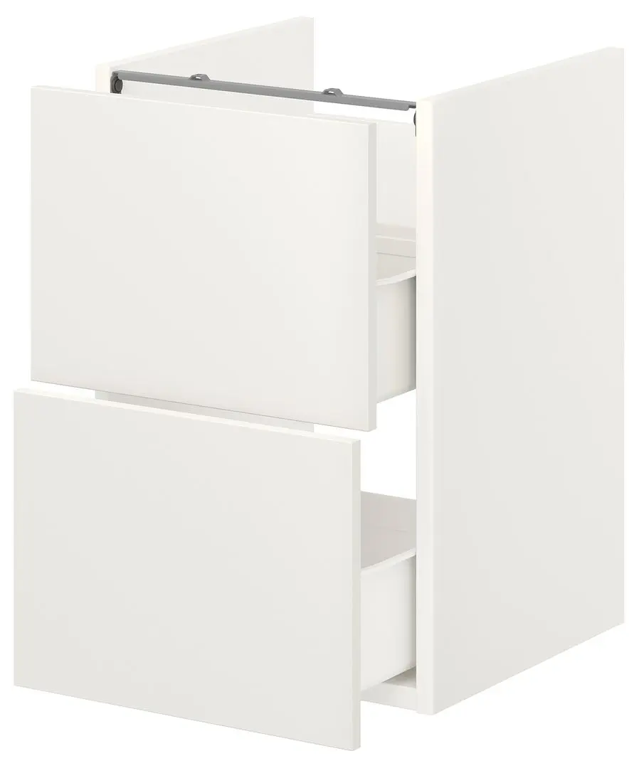 Шкаф под умывальник Ikea Enhet 2 ящика 40x42x60 (Белый) - 2