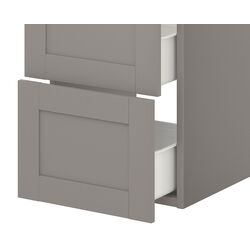 Шкаф под умывальник Ikea Enhet 2 ящика 40x42x60 (Серый) Thumb