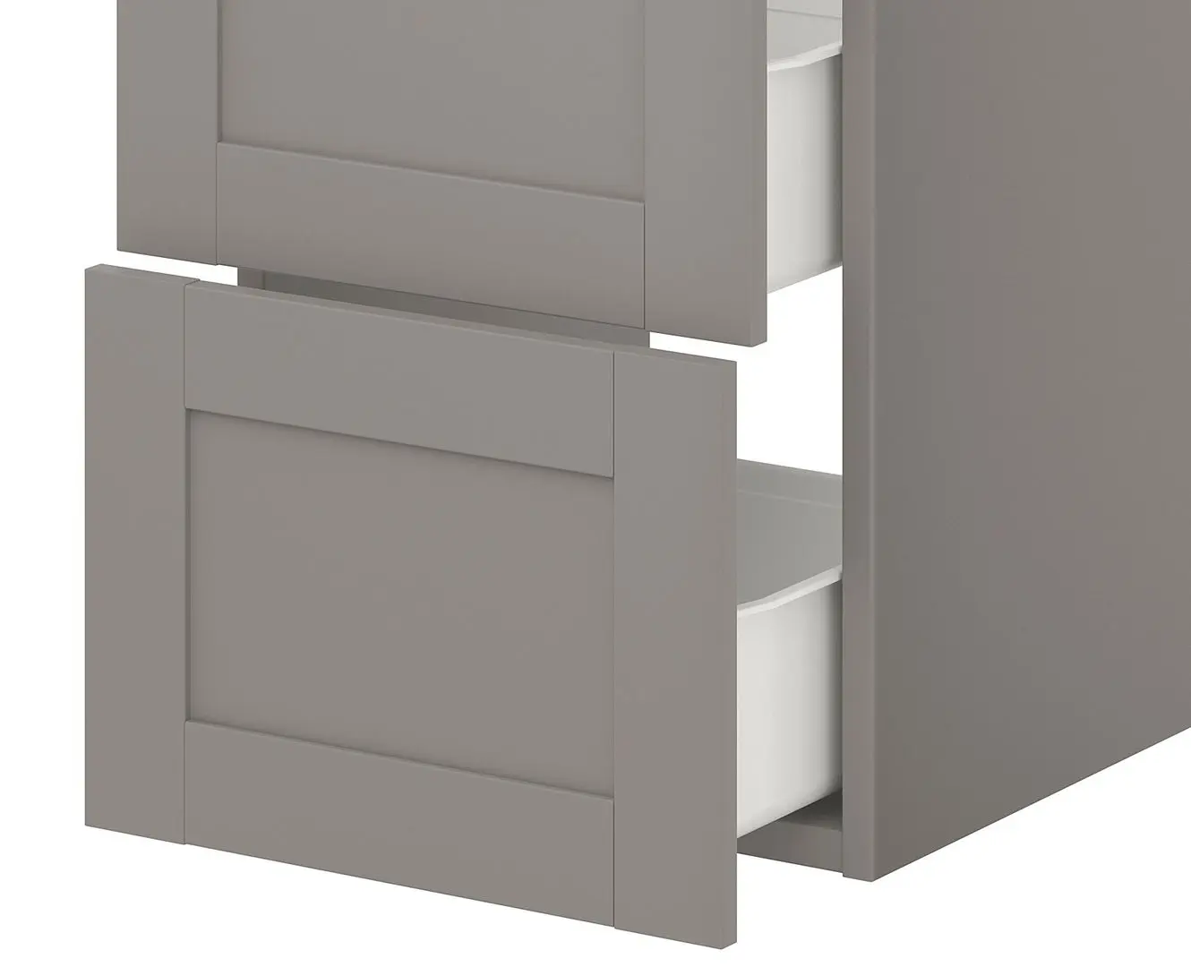 Шкаф под умывальник Ikea Enhet 2 ящика 40x42x60 (Серый) - 3
