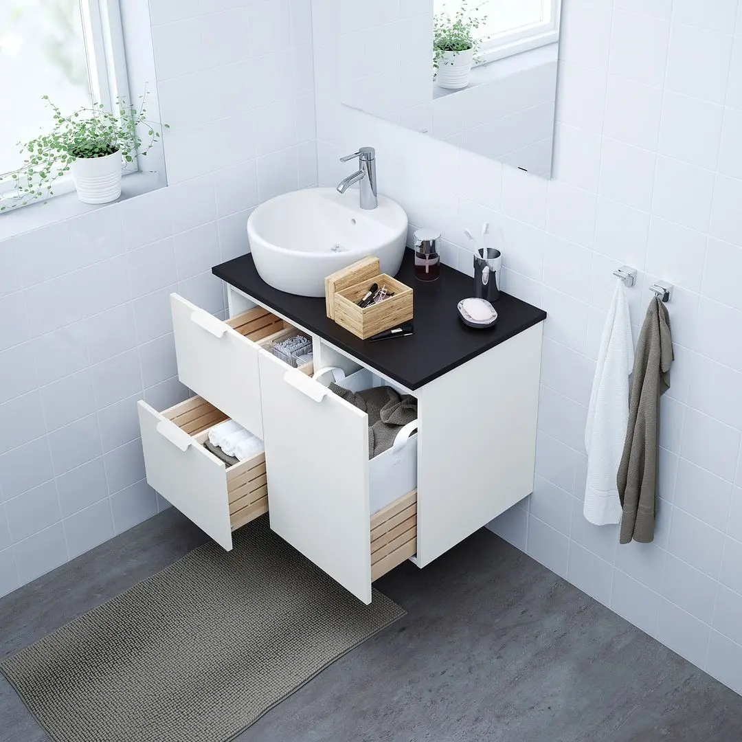 Шкаф под умывальник Ikea Godmorgon 2 ящика 40x47x58 (Белый) - 4