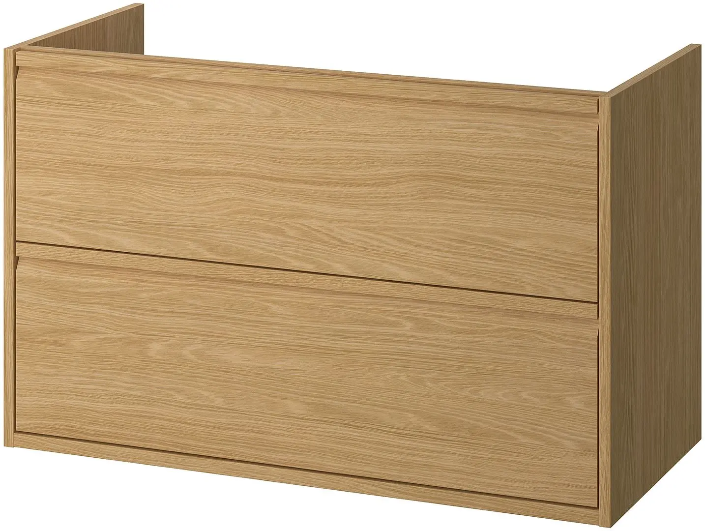 Тумба под умывальник Ikea Angsjon с ящиками 100x48x63 (Имитация Дуба) - 2