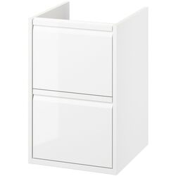 Тумба под умывальник Ikea Angsjon с ящиками 40x48x63 (Глянцевый Белый) Thumb