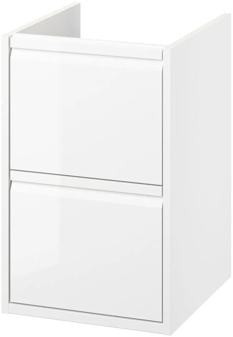 Тумба под умывальник Ikea Angsjon с ящиками 40x48x63 (Глянцевый Белый) - 2