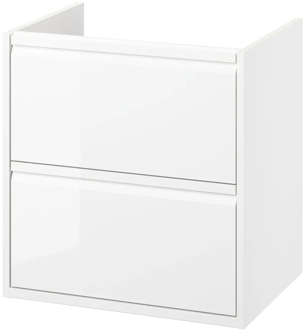 Тумба под умывальник Ikea Angsjon с ящиками 60x48x63 (Глянцевый Белый) - 2
