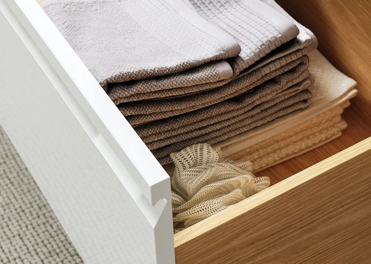 Тумба под умывальник Ikea Angsjon с ящиками 60x48x63 (Глянцевый Белый) - 3