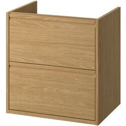 Тумба под умывальник Ikea Angsjon с ящиками 60x48x63 (Имитация Дуба) Thumb