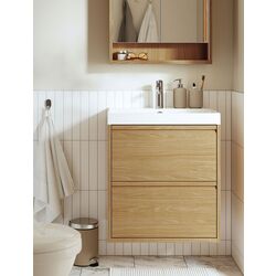 Тумба под умывальник Ikea Angsjon с ящиками 60x48x63 (Имитация Дуба)