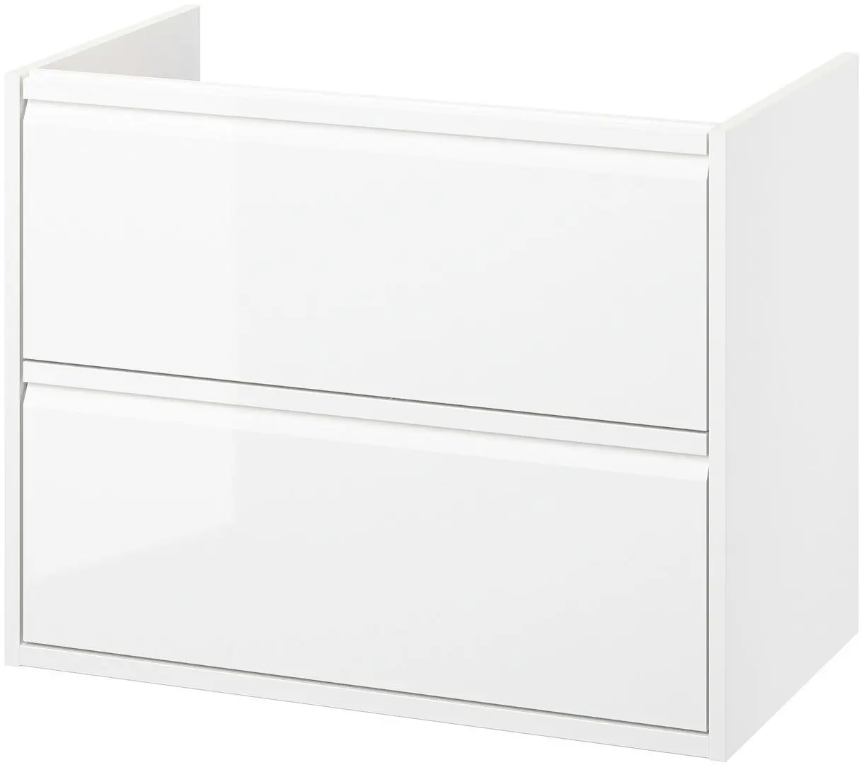 Тумба под умывальник Ikea Angsjon с ящиками 80x48x63 (Глянцевый Белый) - 2