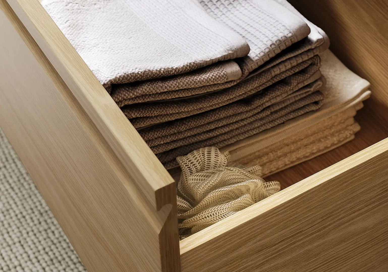 Тумба под умывальник Ikea Angsjon с ящиками 80x48x63 (Имитация Дуба) - 4