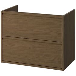 Тумба под умывальник Ikea Angsjon с ящиками 80x48x63 (Имитация Коричневого Дуба) Thumb