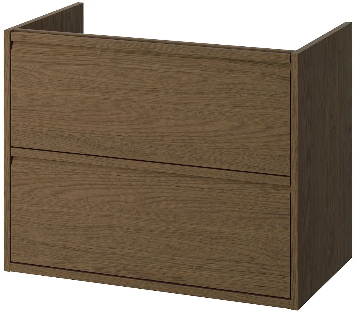 Тумба под умывальник Ikea Angsjon с ящиками 80x48x63 (Имитация Коричневого Дуба) - 2