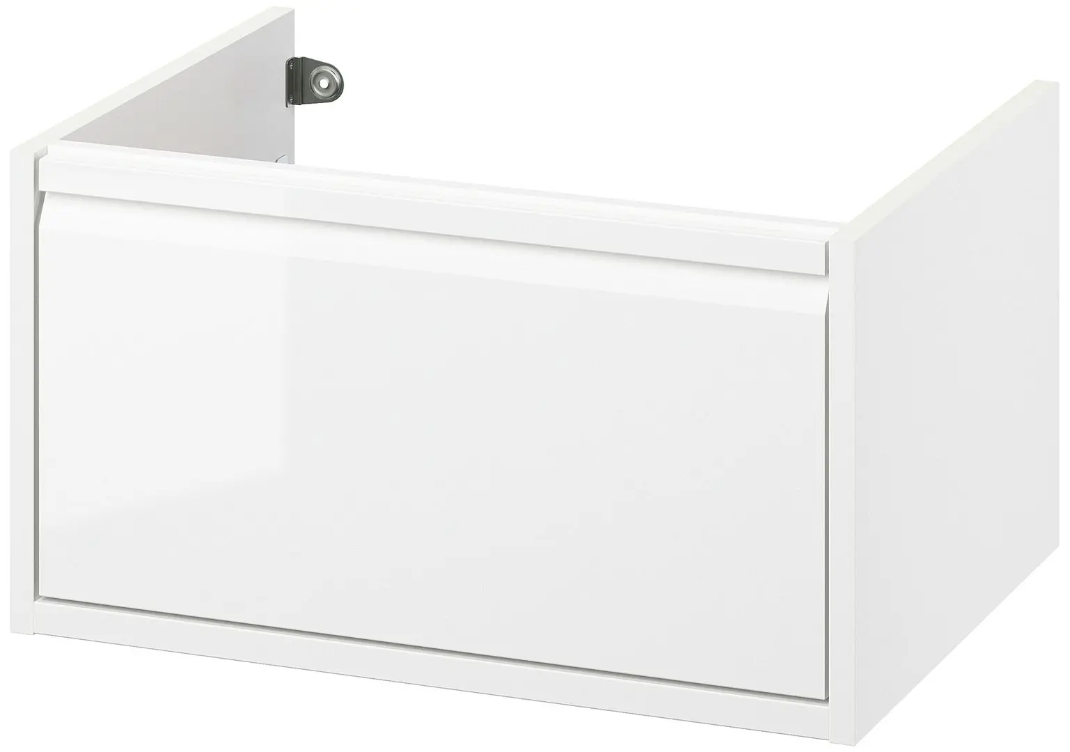 Тумба под умывальник Ikea Angsjon с ящиком 60x48x33 (Глянцевый Белый) - 2