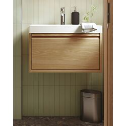 Тумба под умывальник Ikea Angsjon с ящиком 60x48x33 (Имитация Дуба)