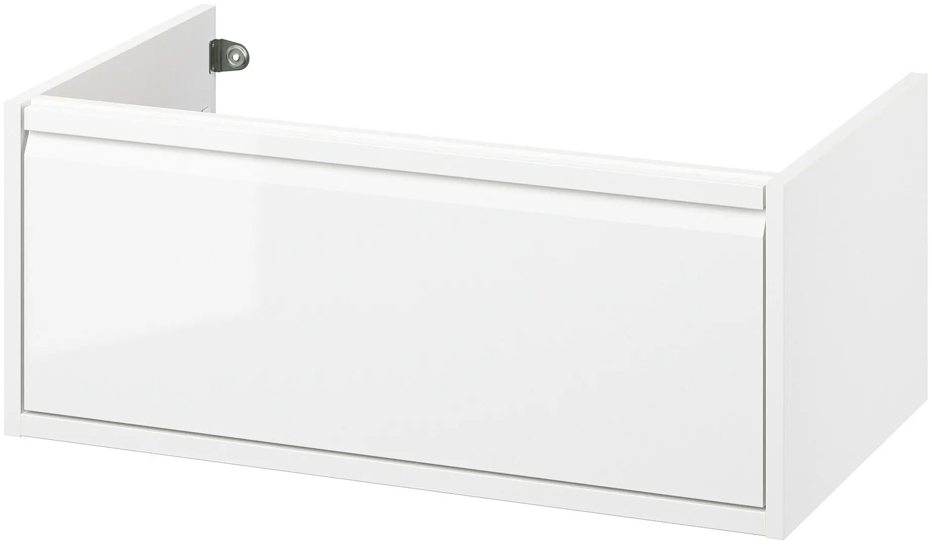 Тумба под умывальник Ikea Angsjon с ящиком 80x48x33 (Глянцевый Белый) - 2