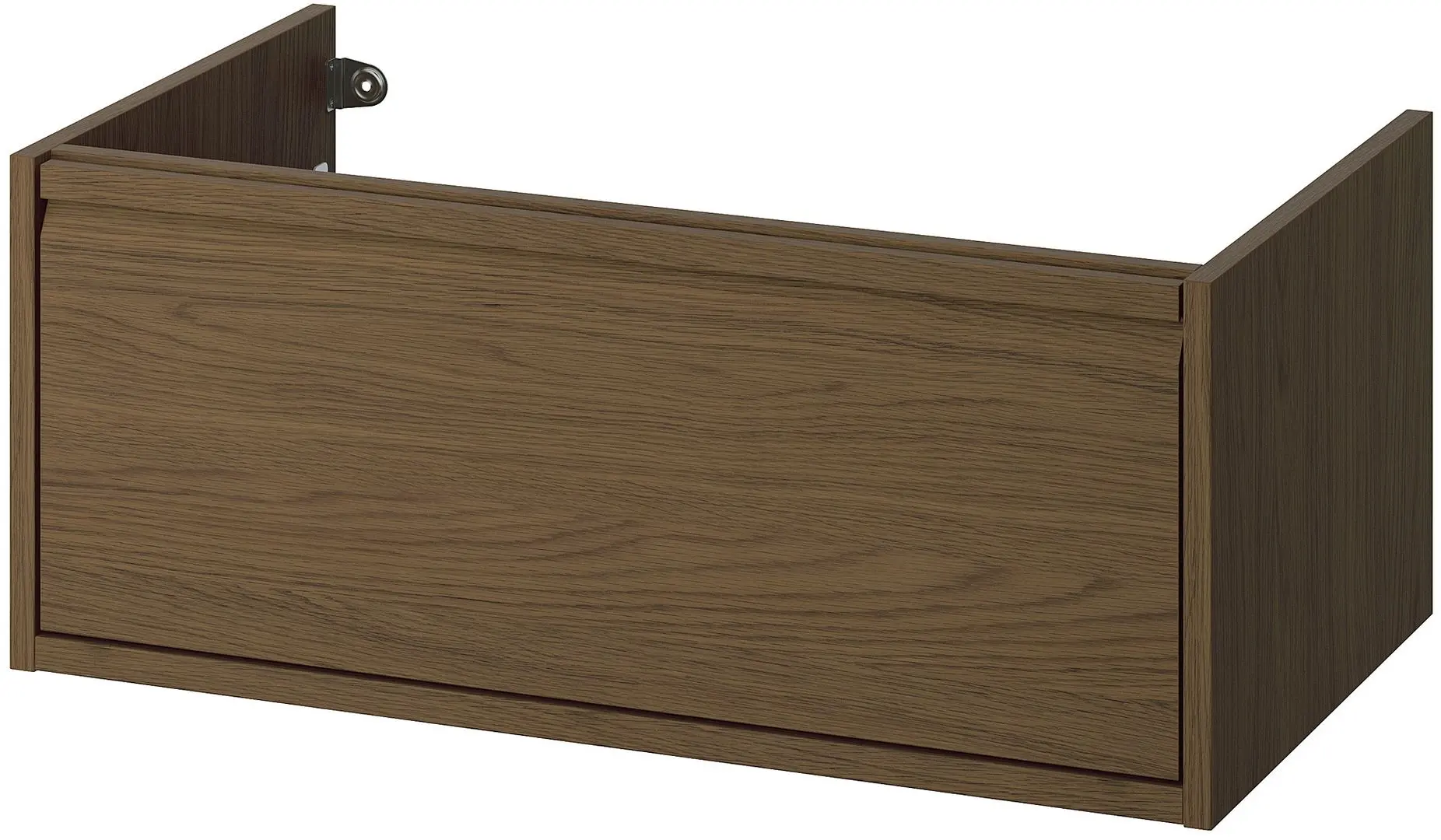 Тумба под умывальник Ikea Angsjon с ящиком 80x48x33 (Имитация Коричневого Дуба) - 2