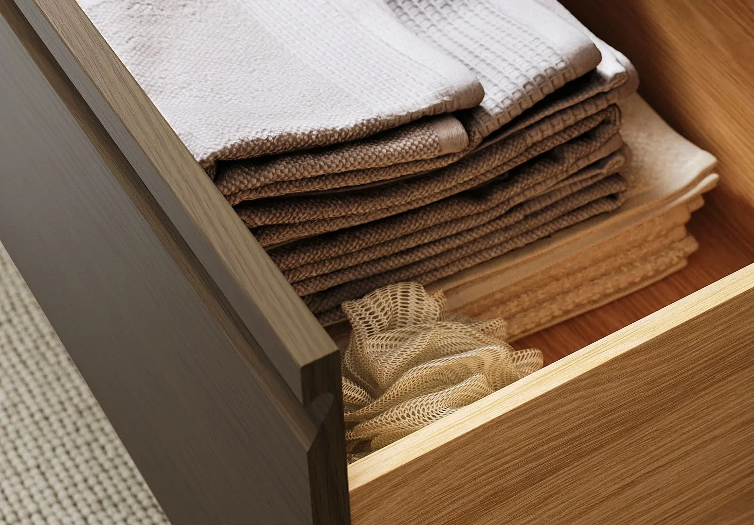 Тумба под умывальник Ikea Angsjon с ящиком 80x48x33 (Имитация Коричневого Дуба) - 4