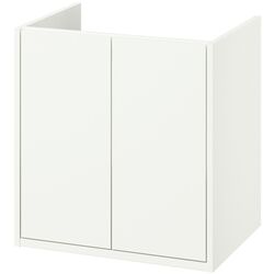 Тумба под умывальник Ikea Havback с дверцами 60x48x63 (Белый) Thumb