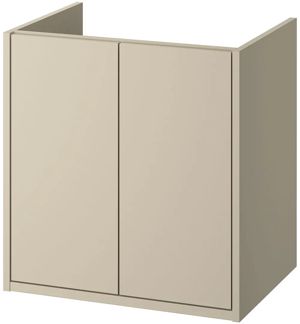 Тумба под умывальник Ikea Havback с дверцами 60x48x63 (Бежевый) - 2