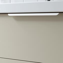 Тумба под умывальник Ikea Havback с дверцами 60x48x63 (Бежевый) Thumb