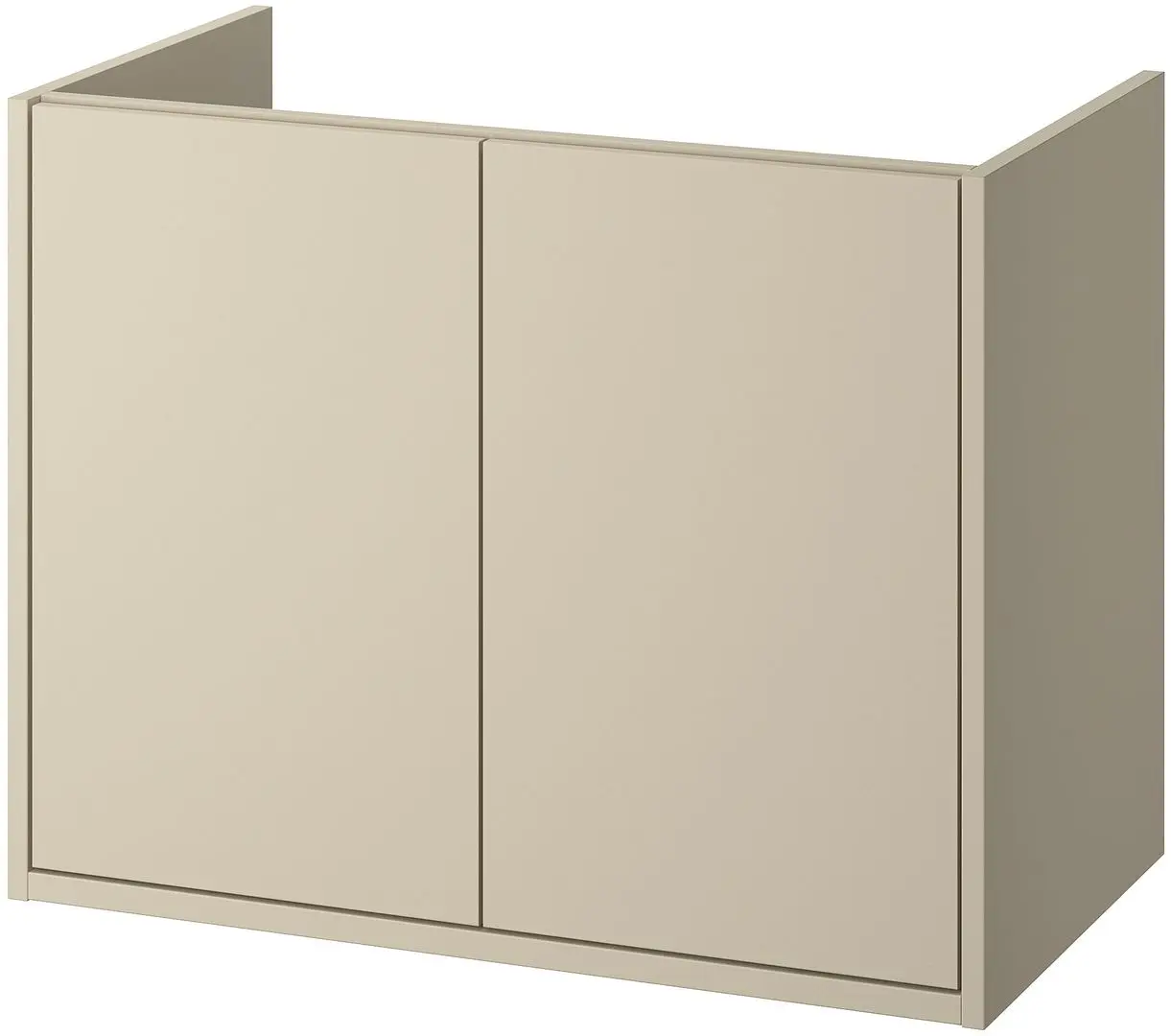 Тумба под умывальник Ikea Havback с дверцами 80x48x63 (Бежевый) - 2