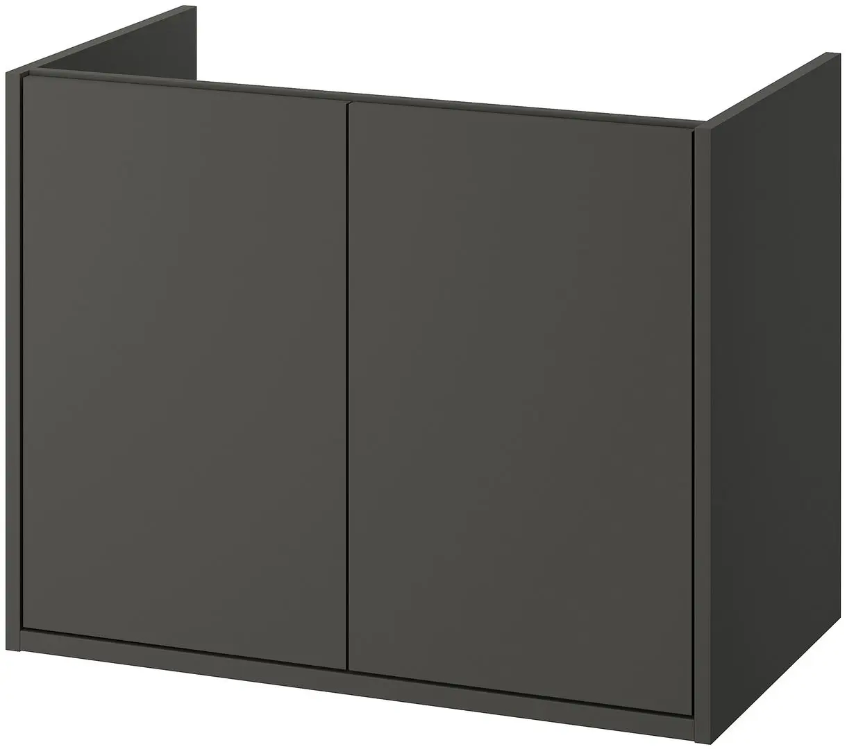 Тумба под умывальник Ikea Havback с дверцами 80x48x63 (Темно-Серый) - 2