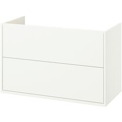 Тумба под умывальник Ikea Havback с ящиками 100x48x63 (Белый) Thumb