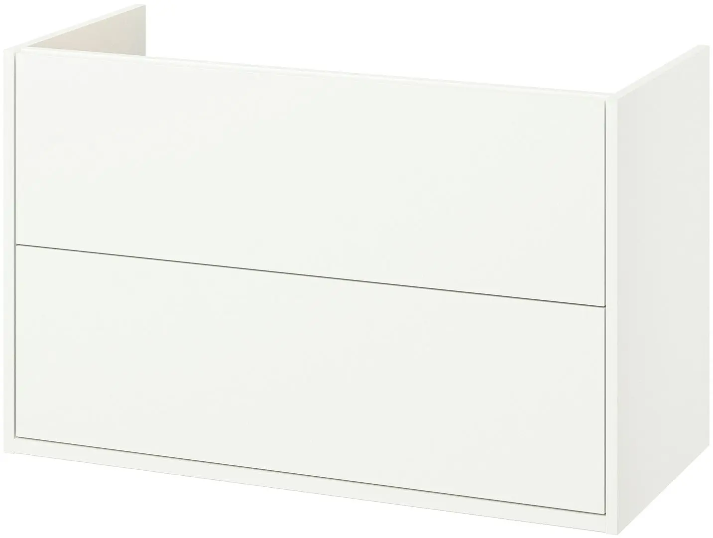 Тумба под умывальник Ikea Havback с ящиками 100x48x63 (Белый) - 2