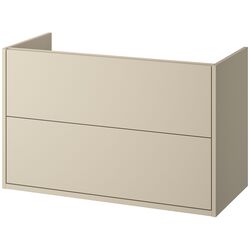 Тумба под умывальник Ikea Havback с ящиками 100x48x63 (Бежевый) Thumb