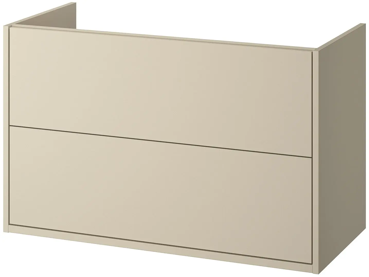 Тумба под умывальник Ikea Havback с ящиками 100x48x63 (Бежевый) - 2