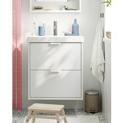Тумба под умывальник Ikea Havback с ящиками 60x48x63 (Белый)