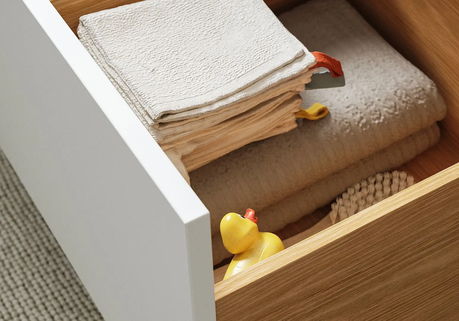 Тумба под умывальник Ikea Havback с ящиками 60x48x63 (Белый) - 4