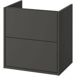 Тумба под умывальник Ikea Havback с ящиками 60x48x63 (Темно-Серый) Thumb