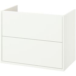 Тумба под умывальник Ikea Havback с ящиками 80x48x63 (Белый) Thumb
