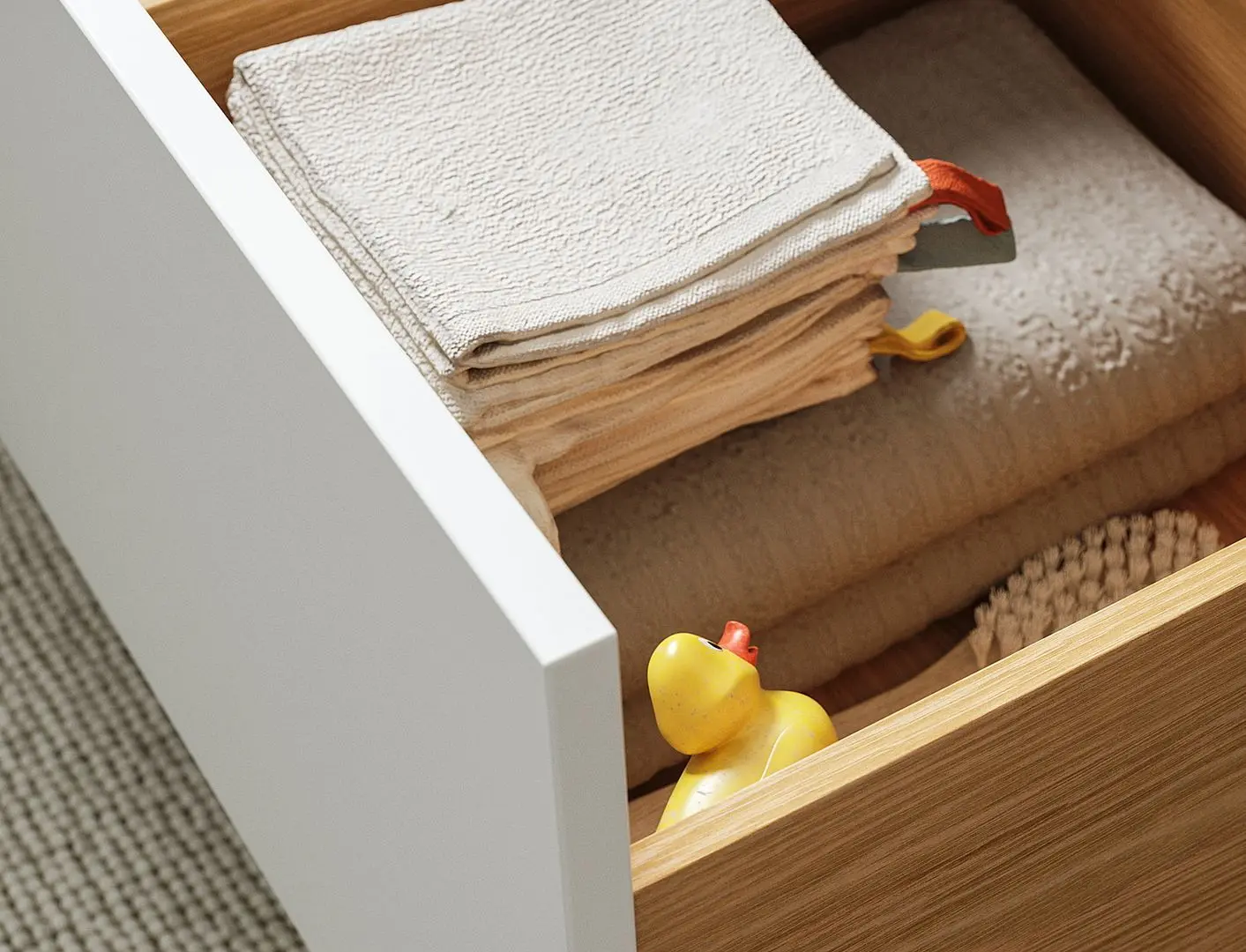 Тумба под умывальник Ikea Havback с ящиками 80x48x63 (Белый) - 3