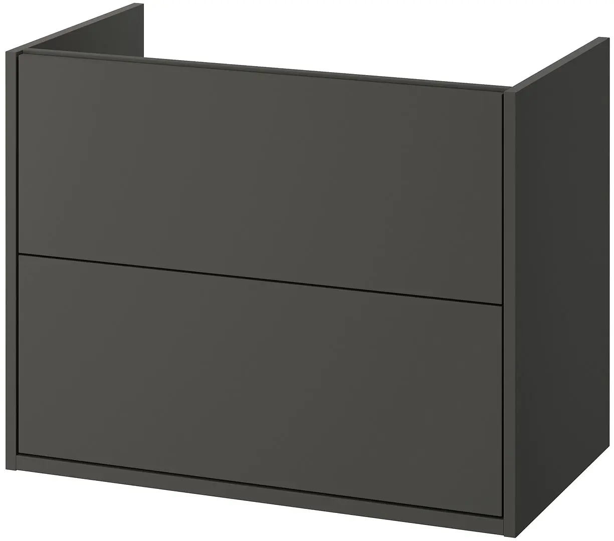 Тумба под умывальник Ikea Havback с ящиками 80x48x63 (Темно-Серый) - 2