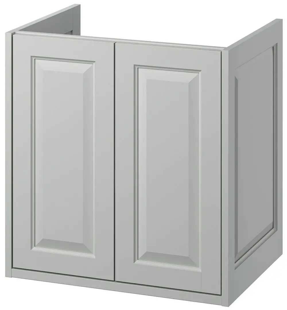 Тумба под умывальник Ikea Tannforsen с дверцами 60x48x63 (Серый) - 2
