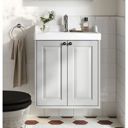 Тумба под умывальник Ikea Tannforsen с дверцами 60x48x63 (Серый)