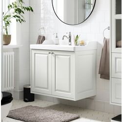 Тумба под умывальник Ikea Tannforsen с дверцами 80x48x63 (Белый)