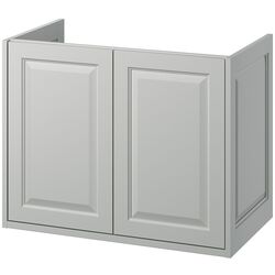 Тумба под умывальник Ikea Tannforsen с дверцами 80x48x63 (Серый) Thumb