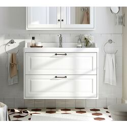 Тумба под умывальник Ikea Tannforsen с ящиками 100x48x63 (Белый)