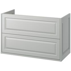 Тумба под умывальник Ikea Tannforsen с ящиками 100x48x63 (Серый) Thumb