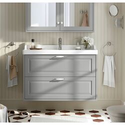 Тумба под умывальник Ikea Tannforsen с ящиками 100x48x63 (Серый)