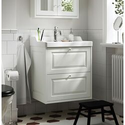 Тумба под умывальник Ikea Tannforsen с ящиками 60x48x63 (Белый)